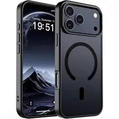 GENERICO - Case IPhone 17 Pro Max con Magsafe Ahumado Negro