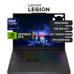 LENOVO - Laptop LEGION 5i Core Ultra 9 275HX, RTX 5070 8GB, 32GB RAM, 1TB SSD, 15.1" WQXGA 165HZ OLED