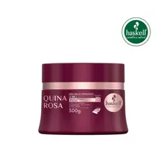 HASKELL COSMETICOS - Mascarilla Haskell Quina Rosa 300g Reparación Intensiva Cabello Dañado y Seco Control Frizz