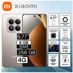 XIAOMI - Celular Redmi Note 15 Pro 6.77" Pulg. 8GB RAM 256GB HyperOS 2 - Gris Titanio
