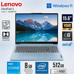 LENOVO - Laptop IdeaPad Slim 3 15IAN8 Intel Core i3-N305 8GB RAM 512GB SSD 15.6” FHD 82XB003MLM