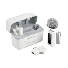 KUZLER - Micrófono Inalámbrico Dual Profesional MICPRO-101 con Reducción de Ruido para Celular