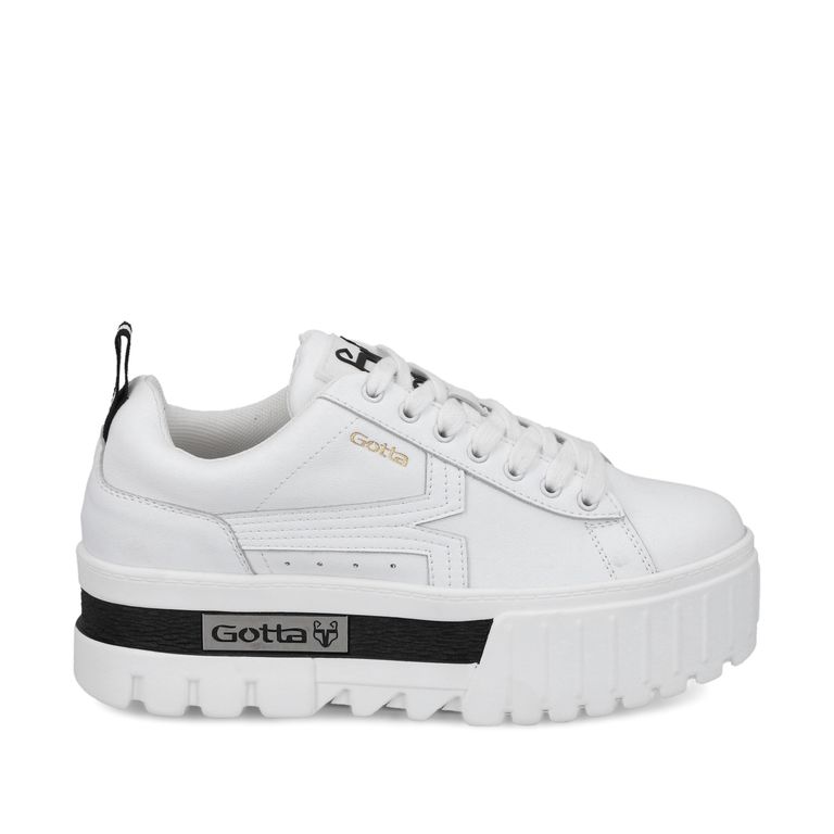 Zapatilla Plataforma Blanca Mujer 23243