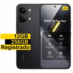 XIAOMI - POCO X8 Pro MAX Negro 12 GB RAM + 256 GB REGISTRADO