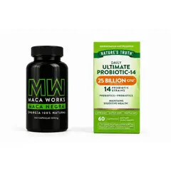 MACA WORKS - Pack Probiótico 25B + Maca Negra Cápsulas