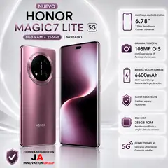 HONOR - CELULAR Magic7 Lite 5G 8GB + 256GB Morado