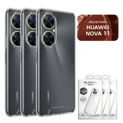 PERU IMPORTACIONES - Combo 3 Space Case Transparente Para Huawei Nova 11