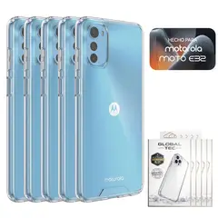 PERU IMPORTACIONES - Combo 5 Space Case Transparente Para Motorola E32