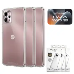 PERU IMPORTACIONES - Combo 3 Space Case Transparente Para Motorola G13 Funda Para celular