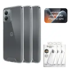 PERU IMPORTACIONES - Combo 3 Space Case Transparente Para Motorola G14 Funda Para celular