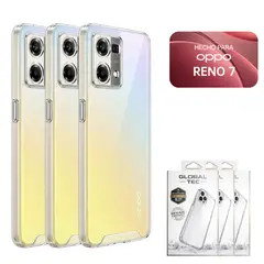 PERU IMPORTACIONES - Combo 3 Space Case Transparente Para Oppo Reno 7 Funda Para celular