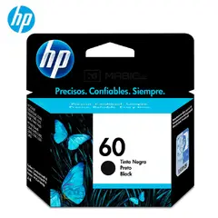 HP - Cartucho de Tinta 60 Negro CC640WL OfficeJet J4580, J4648 Original