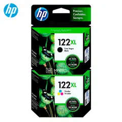 HP - Kit Tinta 122XL Negro Tricolor Deskjet 1050, 2050, 3050 Original