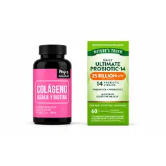 MUJER AGUAJE - Pack Probiótico 25B + Colágeno, Aguaje & Biotina