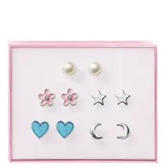 Esika - Estuche de aretes x5 Girly Glam para Niña -