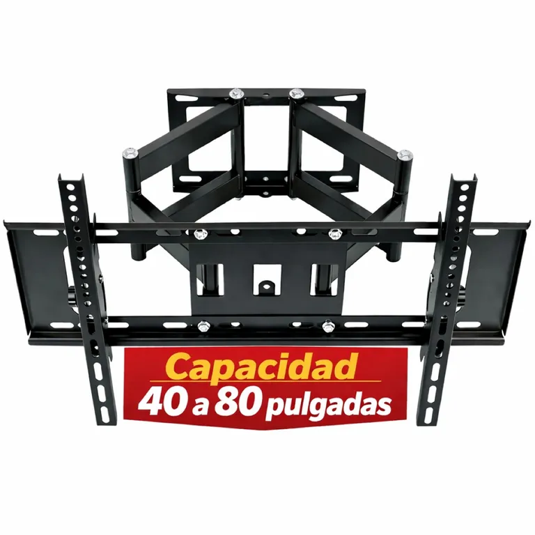 RACK SOPORTE PARA TELEVISOR DE 40 A 80 PULGADAS CON DOBLE BRAZO ARTICULADO