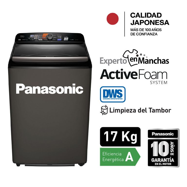 LAVADORA 17KG CARGA SUPERIOR NA-F170H7TRH TITANIO