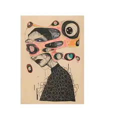 VATYERTY - Póster Surrealista En Lienzo Decoración De Interiores