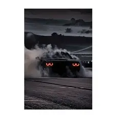 VATYERTY - Lienzo sin Marco Con Supercoches Vintage 2D Flat