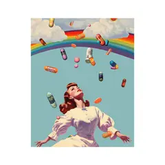 VATYERTY - Lámina Artística De Pared De Tela Estilo Art Déco Retro