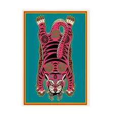 VATYERTY - Póster De Lienzo De Tigre Tibetano Sin Marco
