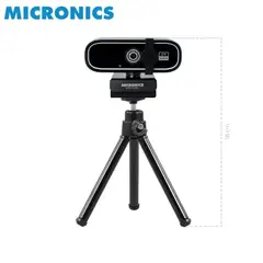 MICRONICS - Cámara Web 2K Quad HD Magnus MIC W701 con Micrófono Integrado y tripode