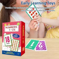 GENERICO - Tarjetas Educativas de Bolsillo para Niños Números