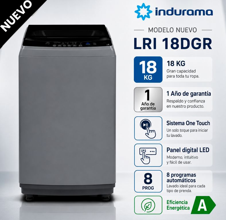 LAVADORA Automatica 18KG LRI 18DGR