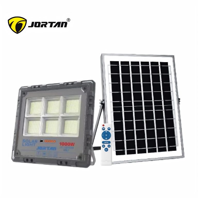 Foco Solar LED 1000W XM 14000LM Control Remoto Luz Blanca 6500K Exterior