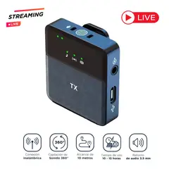 SEISA - Microfonos Inalambricos Solaperos SX9 Iphone Para Creadores de Contenido Live Stream