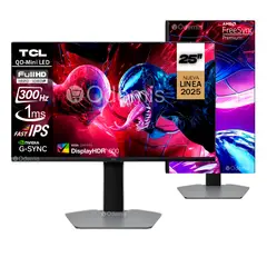TCL - Monitor Gamer 25G64, FHD Fast IPS, 25" QD Mini LED,300Hz, 1Ms HDR 600 nits,
