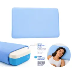 SALUX - ALMOHADA CON GEL ESPUMA VISCOELASTICA FRIO CALIENTE