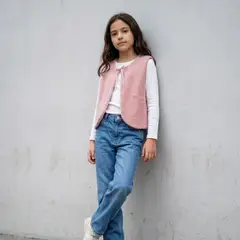 GENERICO - Chaleco Lazo Rosa Niña Angela Kids