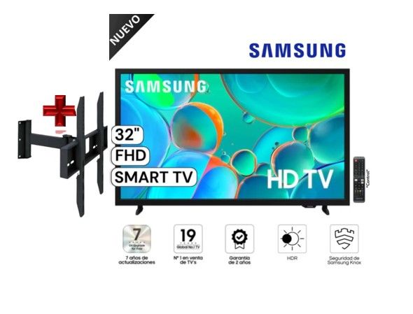 Televisor 32 TIZEN OS HD Smart + RACK GIRATORIO