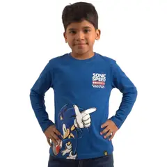 SEGA - POLO SONIC NIÑO AZUL