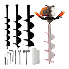 XTD - Ahoyadora Gasolinera 52cc 3HP Perforadora De Tierra Profesional + Con Brocas Para Suelo