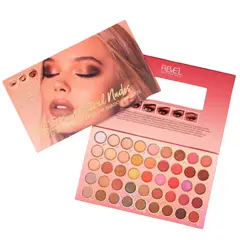 GENERICO - Revel Profesional Kit Pack Paleta Sombras Pestañas 45 Colores Variados Eyeshadow The Natural Nudes