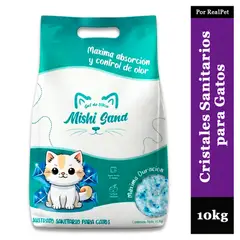 GENERICO - Arena de Cristales Sustrato para Gatos Mishi Sand 10 kg