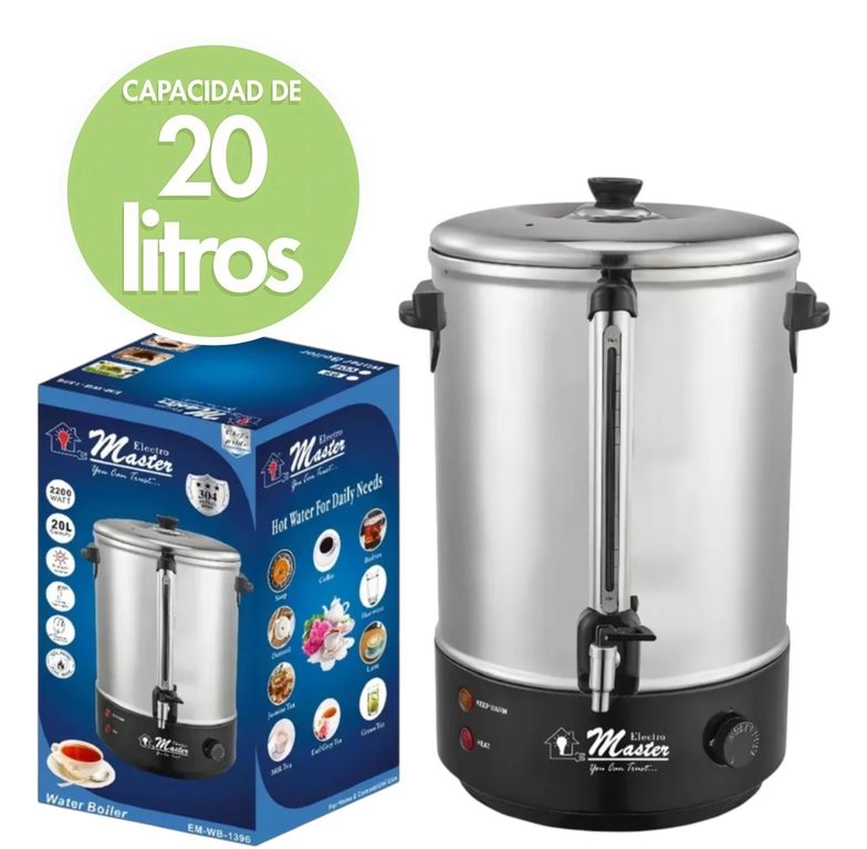 TERMO HERVIDOR ELECTRICO 20L CON REGULADOR TEMPERATURA ELECTRO MASTER