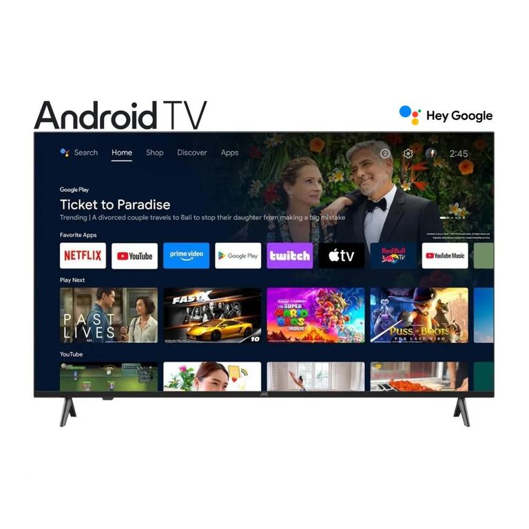 Televisor JVC 65" UHD 4K con Android TV LT-65KB557