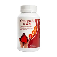 GENERICO - Omega 3, 6 y 9 en Cápsulas x 100 u - Darenutrition