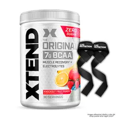 XTEND - 30 serv Aminoácidos - Knockout Fruit Punch + Straps