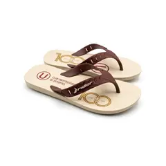 GENERICO - SANDALIAS BEIGE CON DISEÑO CONMEMORATIVO