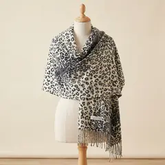 GENERICO - Bufanda Chal Animal Print Gris