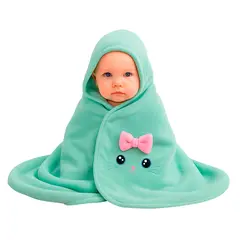 BUYPAL - Toalla de Baño para Bebe Suave y Acogedora Verde