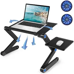 GENERICO - Mesa Plegable para Laptop 2 ventiladores 1 Porta Mouse