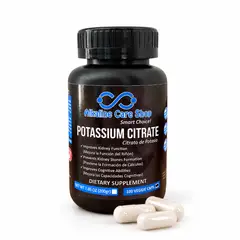 ALKALINE CARE - Citrato de Potasio – 1 Frasco de 100 Cápsulas