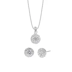 BALIQ - Set Collar y Aretes Luz Pura Plata 925