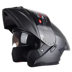 GENERICO - CASCO ABATIBLE HOKEN FF-916 HK3 GRAFITO VISOR OSCURO CERT. DOT