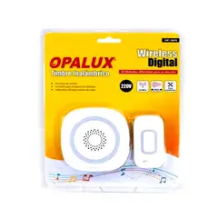 OPALUX - Timbre Inalámbrico Portátil 220V 60 Melodías OP-3895